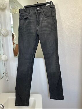 PAIGE Lennox Straight Jeans - Faded Black